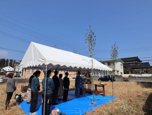 ハイスペックな規格住宅ETUSUSの地鎮祭