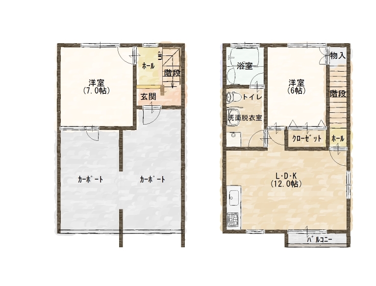 【アパート】糸魚川市新鉄 2 丁目 ラッキーヒルズA号室