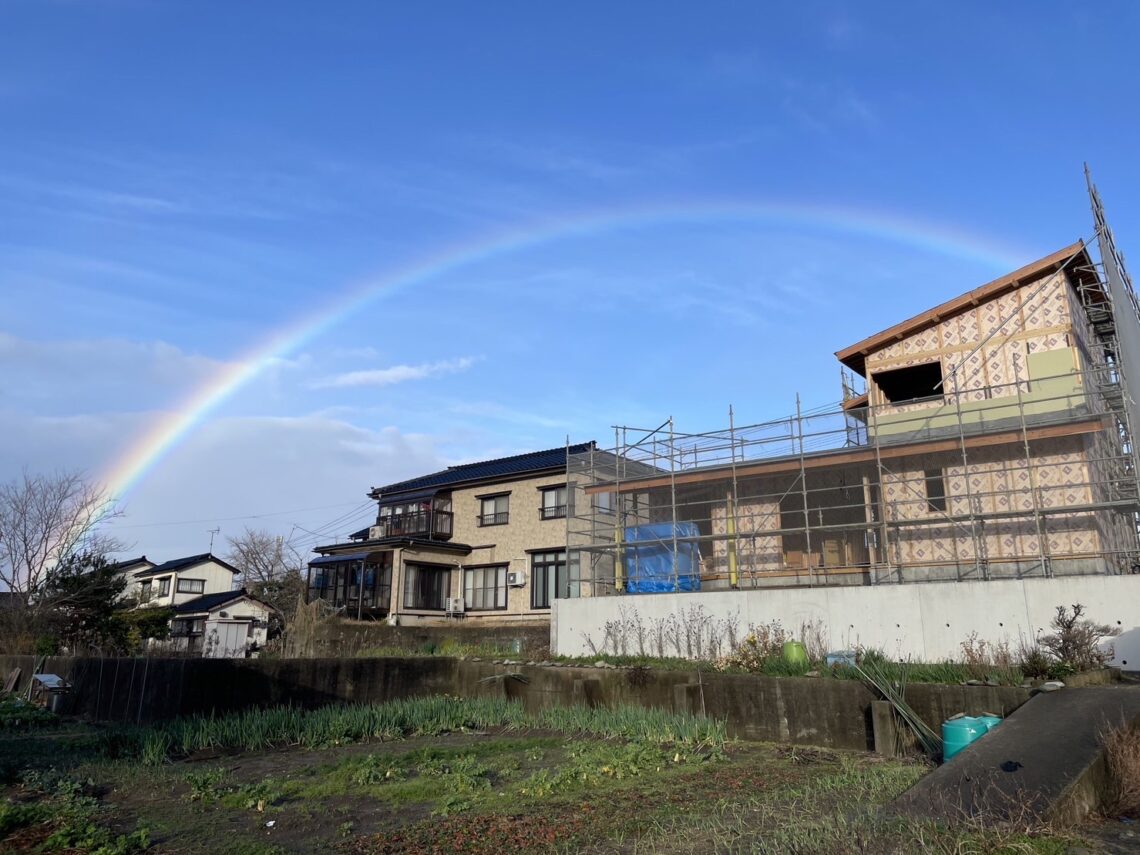 Liie「峰を仰ぐ家」上棟しました