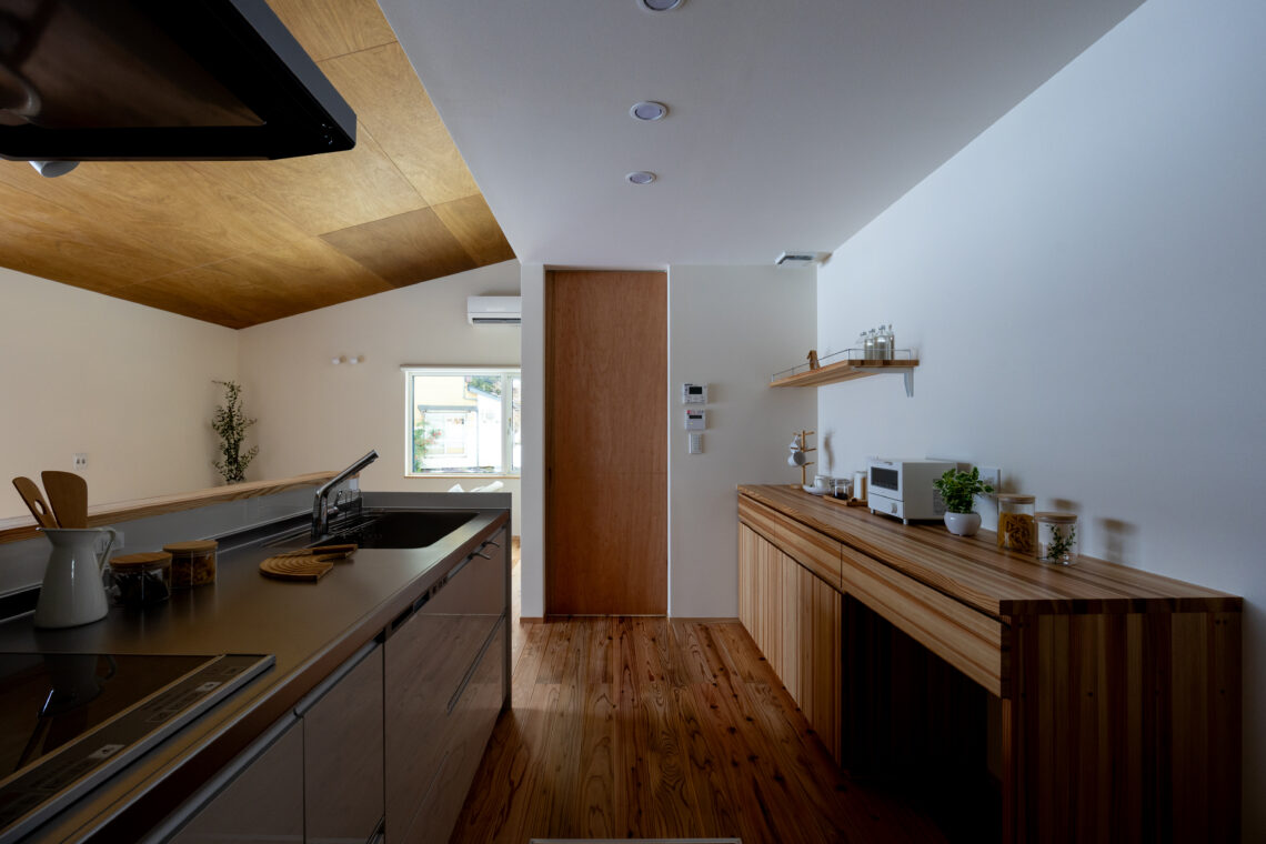 糸魚川杉の平屋の家