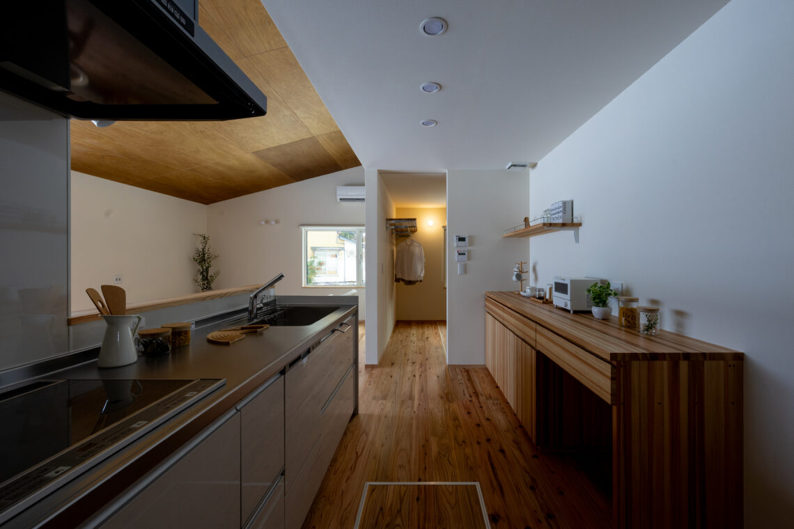 糸魚川杉の平屋の家