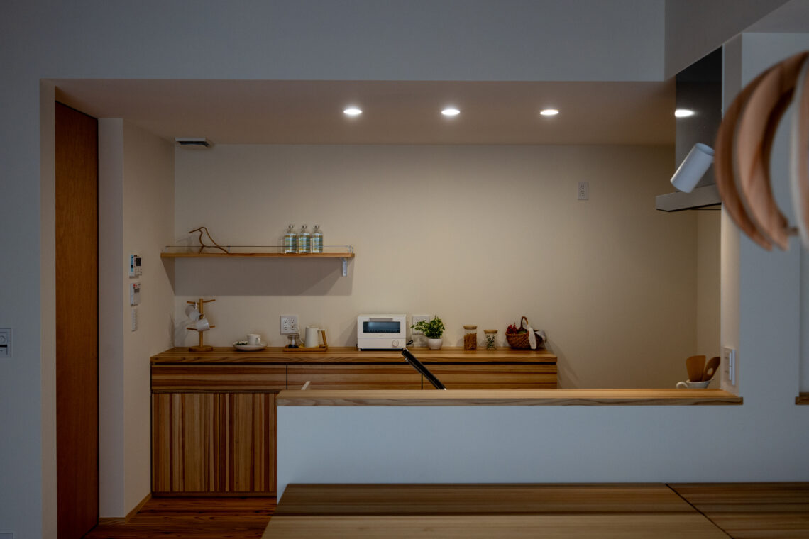 糸魚川杉の平屋の家