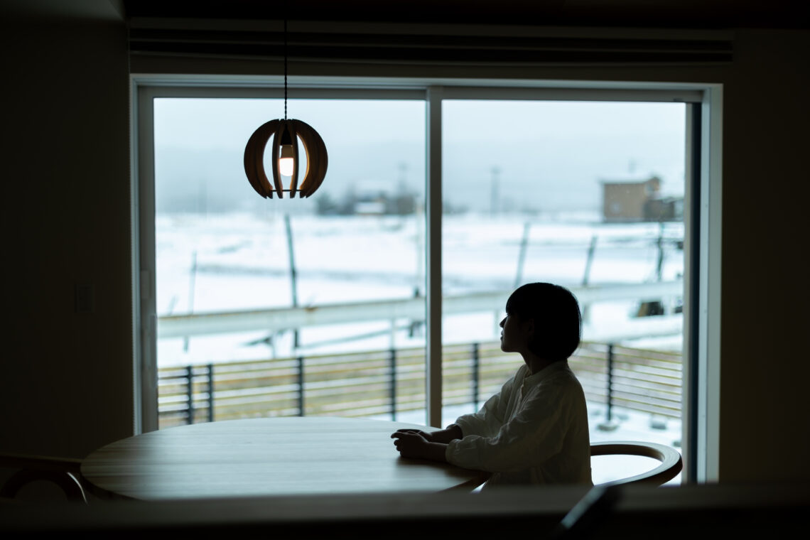 糸魚川杉の平屋の家