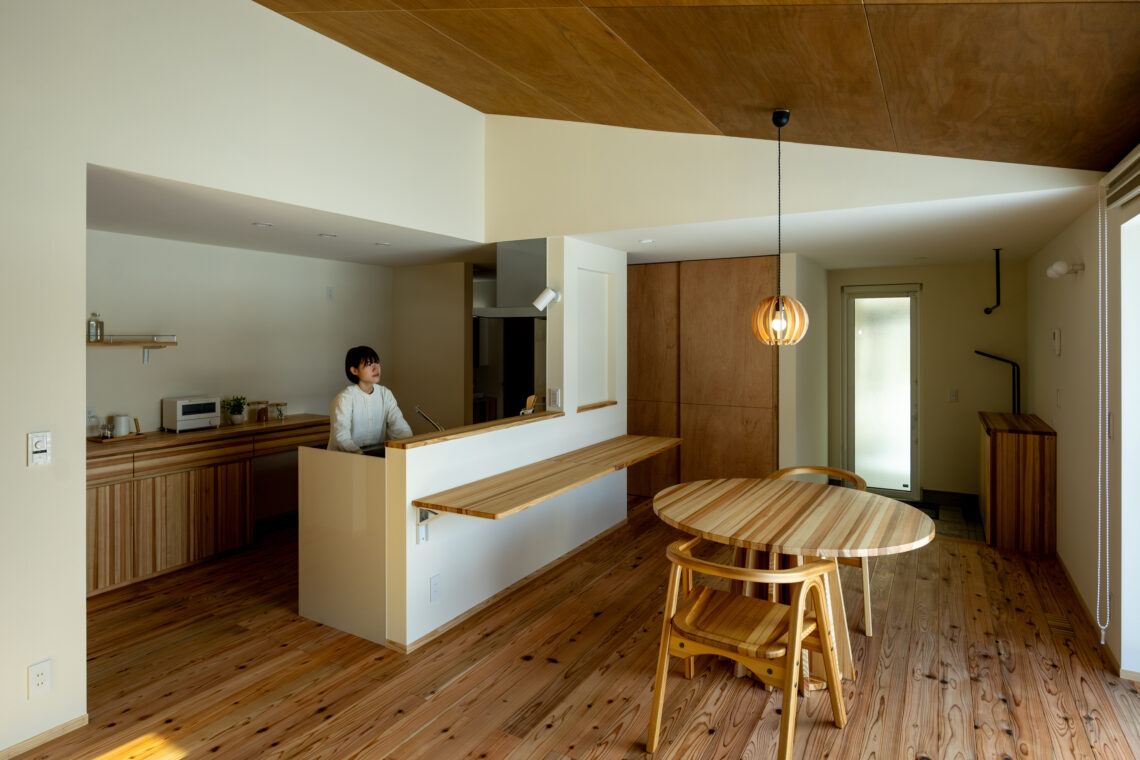 糸魚川杉の平屋の家