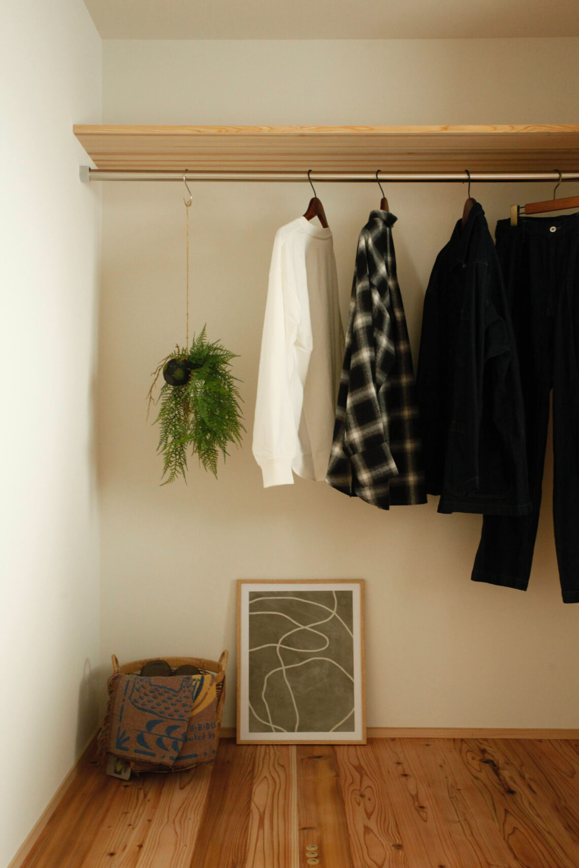 木の平屋の暮らし