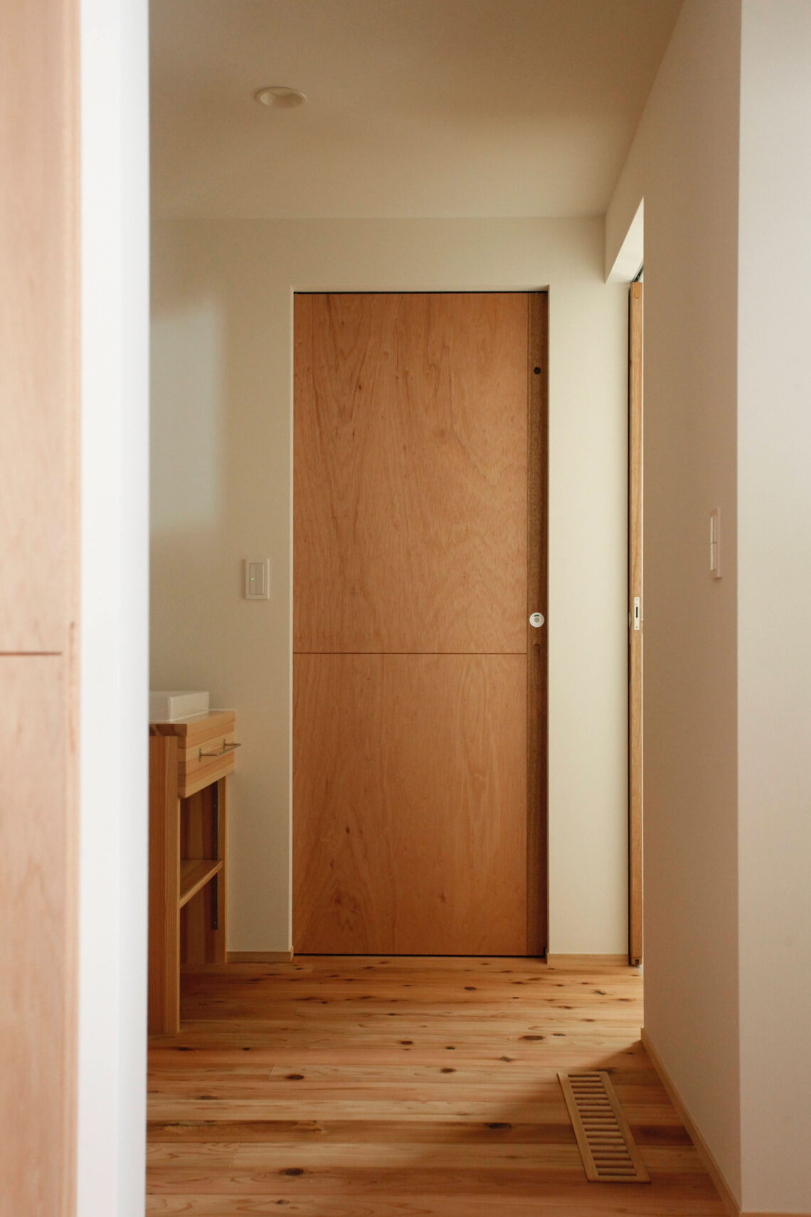 木の平屋の暮らし