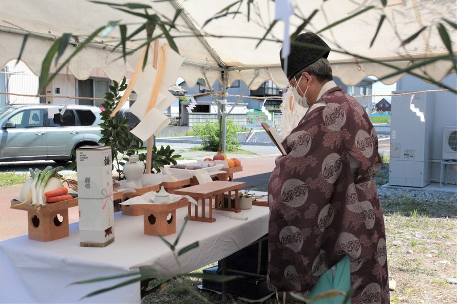 地鎮祭|O様邸|糸魚川市|新築|建築行事|晴天の地鎮祭 IMG_0760