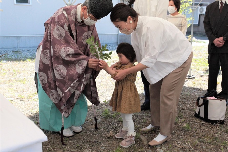 地鎮祭|O様邸|糸魚川市|新築|建築行事|晴天の地鎮祭 IMG_0827