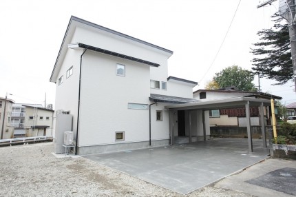 上越市新築住宅|注文住宅|二世帯住宅|建て替え|コンパクトに暮らす|自然落雪|外観 上越市新築住宅|注文住宅|二世帯住宅|建て替え|コンパクトに暮らす|自然落雪|外観