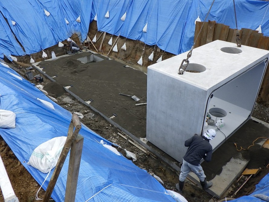 防火水槽|街のお助け役|土木の現場|現場写真|工事 R0010223